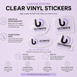 Clear Vinyl Stickers (clear glossy)