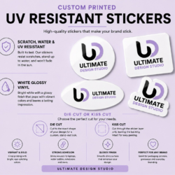 UV Resistant Stickers (white glossy)