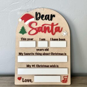 Dear Santa Letter Board