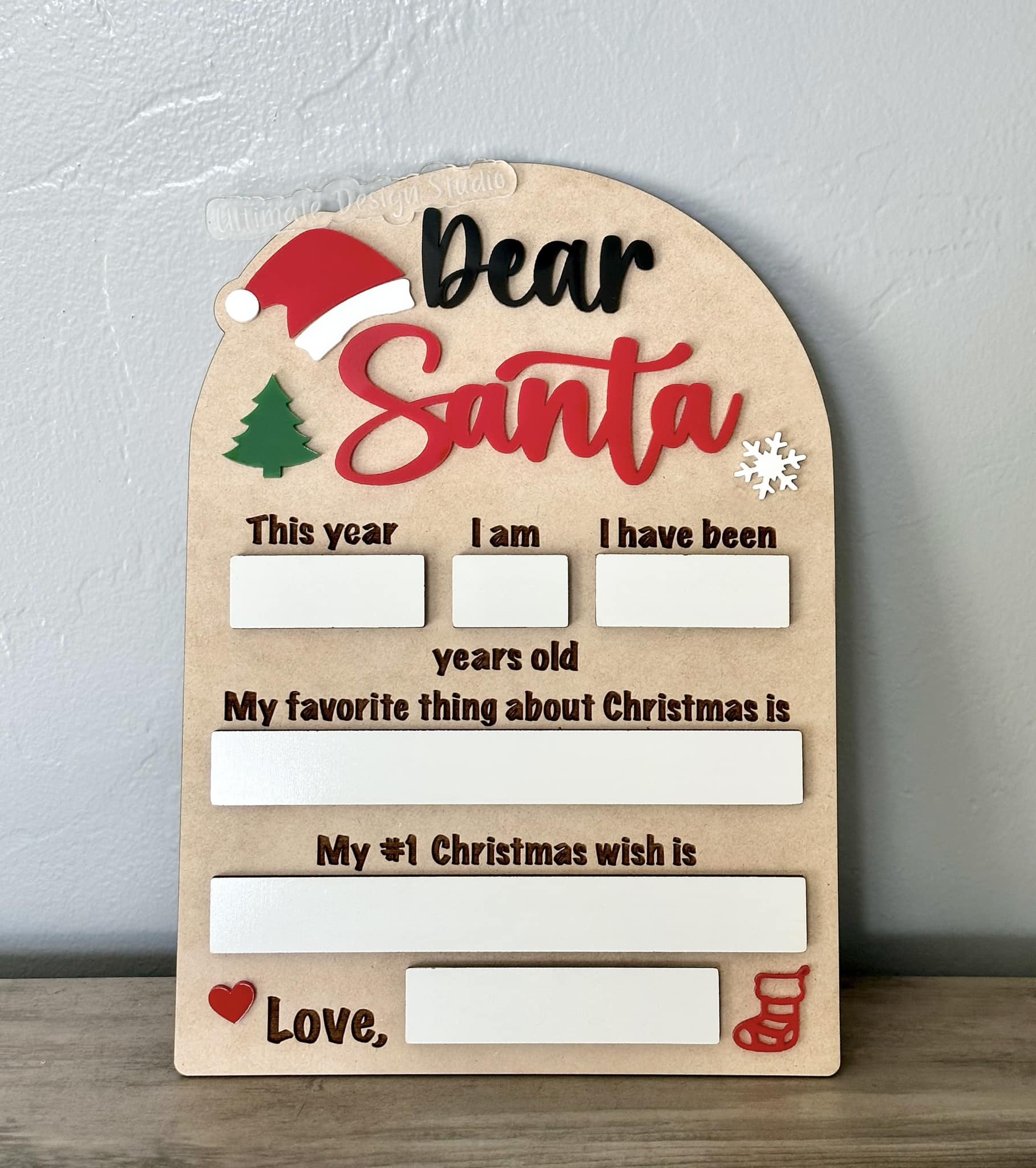 Dear Santa Letter Board