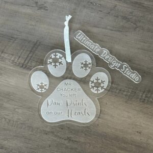 Paw Print Ornament