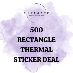 Rectangle Thermal Sticker Deal (500)