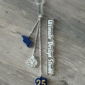 Cheer Tumbler Lid Charm