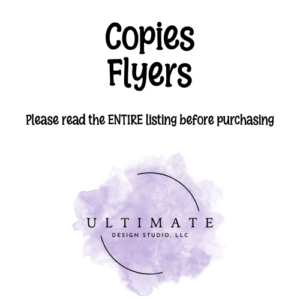 Copies / Flyers