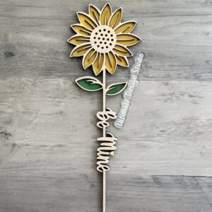 Wooden Sunflower