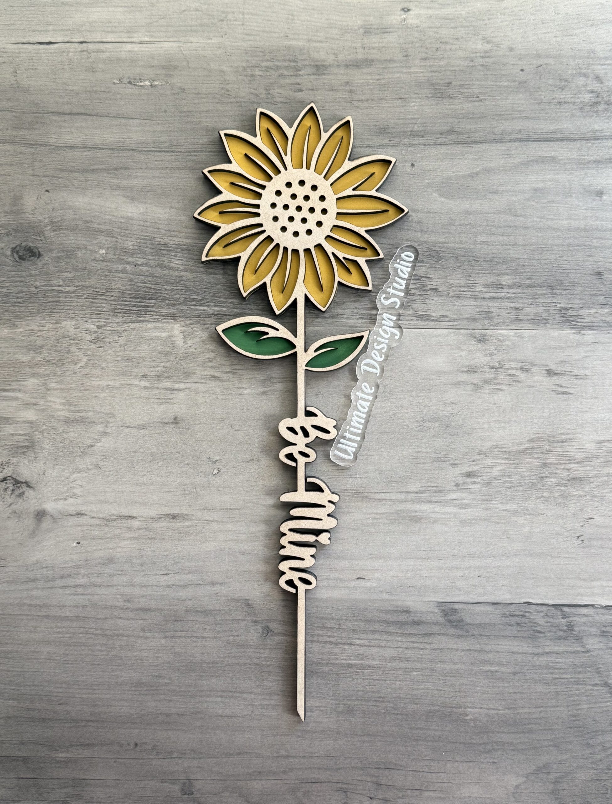 Wooden Sunflower