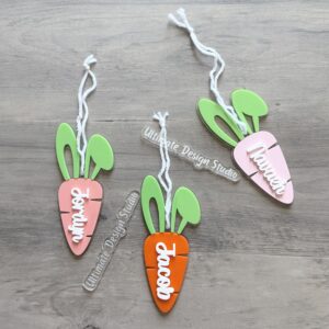 Easter Basket Carrot Tag