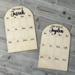One Year Of Birthday Photo Board