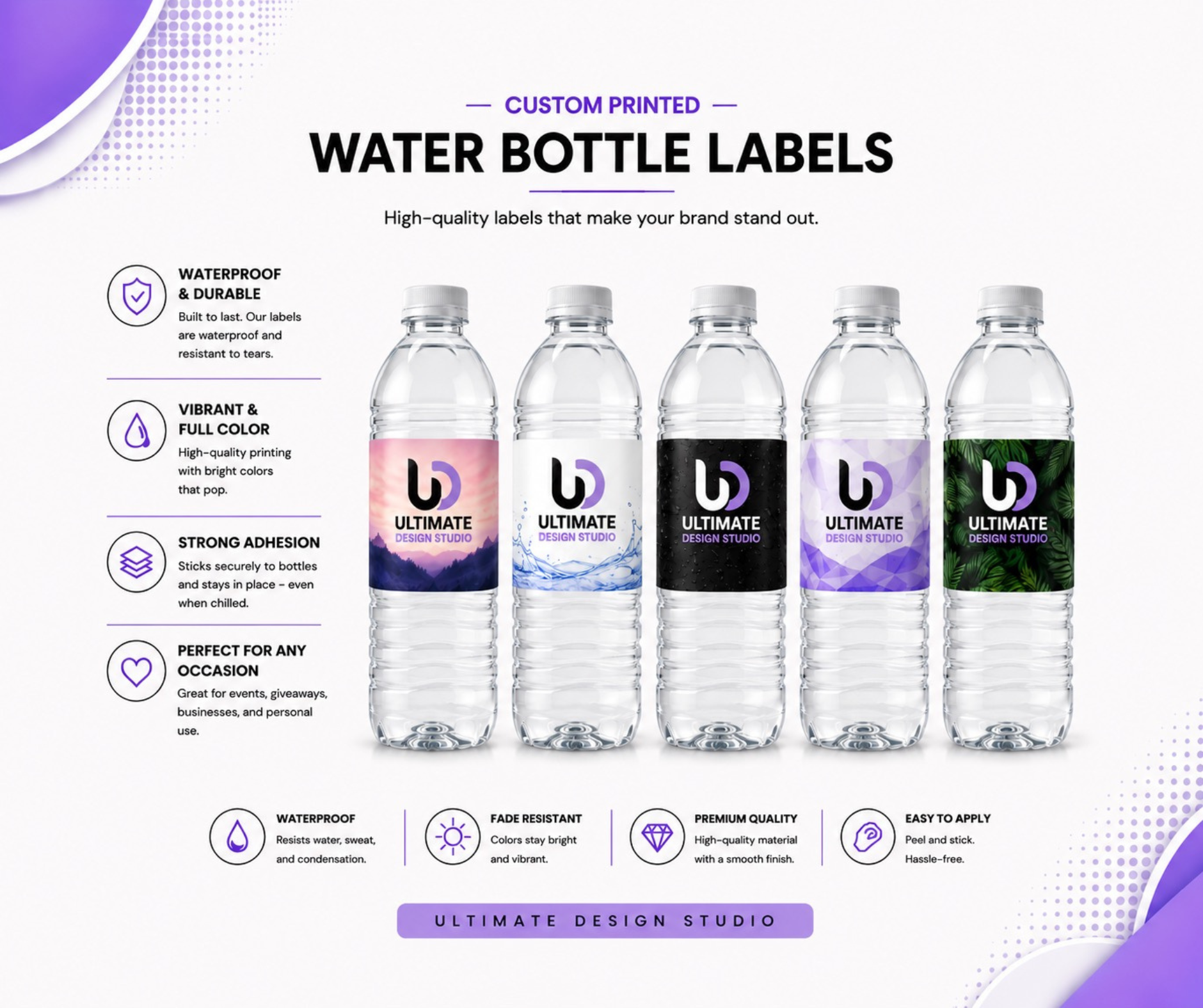 Water Bottle Labels/Stickers